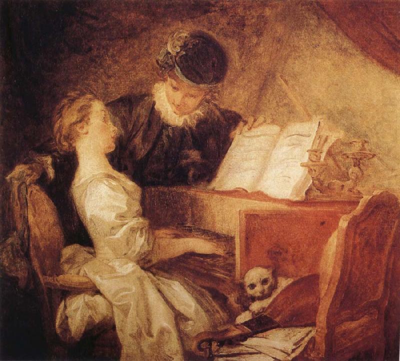 The Music Lesson, Jean Honore Fragonard